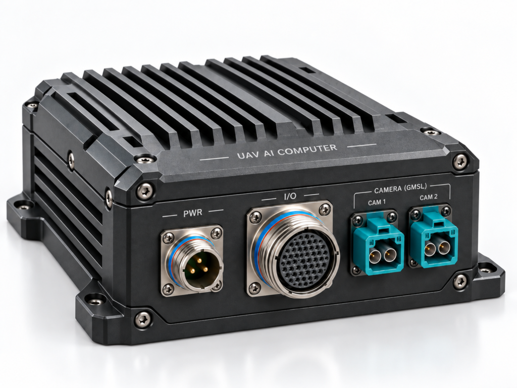 UAV-N8RC rugged Edge AI computer with NVIDIA Jetson Orin Nano for UAV and military drone applications”
